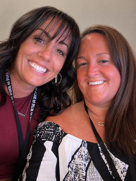Kinetic Sanctuary co-founders Ashley Griffin and Amanda Hullet smiling together.